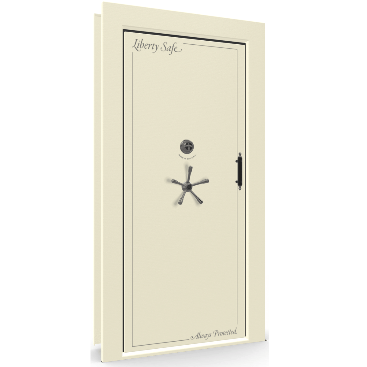 Vault Door Series | Out-Swing | Right Hinge | Black Gloss | Mechanical Lock