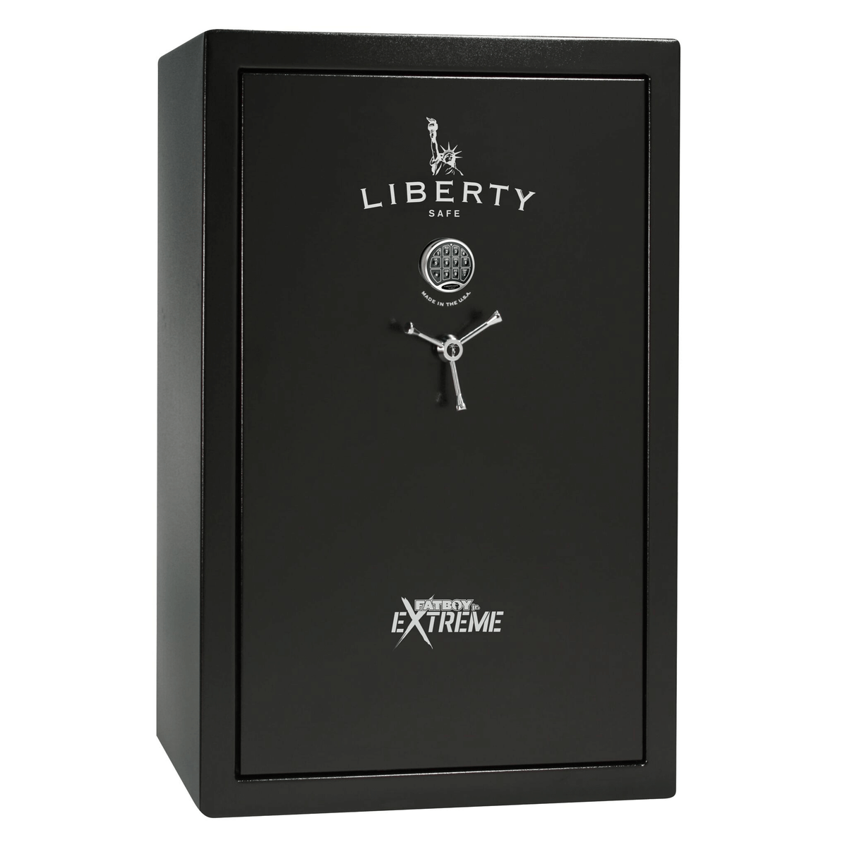 Fatboy Jr. Series | 48XT | Level 4 Security | 75 Minute Fire Protection | Dimensions: 60.5&quot;(H) x 42&quot;(W) x 22&quot;(D) | Up to 48 Long Guns | Black Textured | Electronic Lock